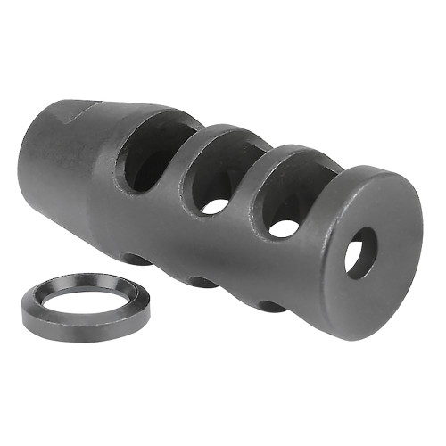 Midwest Industries - Muzzle Brake, 223 Remington, 1/2X28, Black, Fits AR Rifles