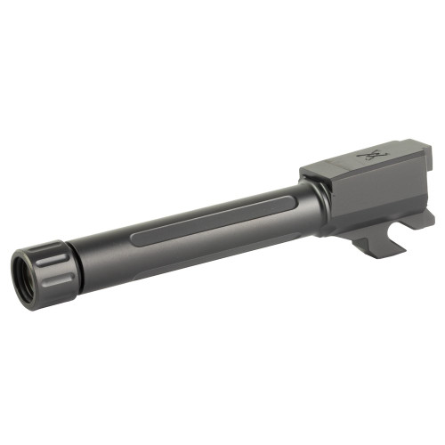 True Precision Barrel, 9MM, Black DLC, Threaded, Fits Sig P320 Compact