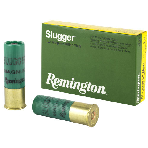 Remington Slugger - 12 Gauge 3", Rifled Slug, 5-Round Box