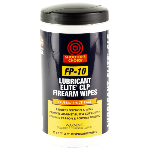 Shooter's Choice Shooters Choice, FP-10 Lubricant Elite CLP Wipes, 75 Count
