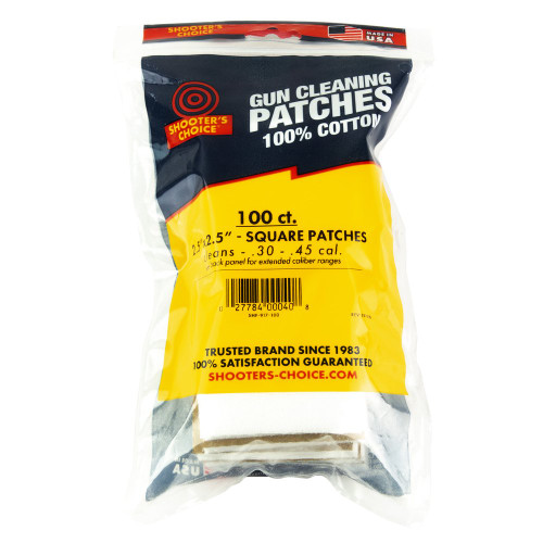 Shooter's Choice Shooters Choice Cleaning Patch, 2.5", 100 Pack