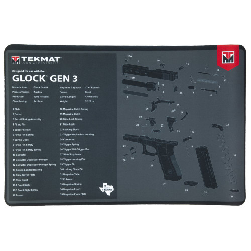 TekMat Original Mat - 11"x17", TekMat Original Mat For Glock Gen 3