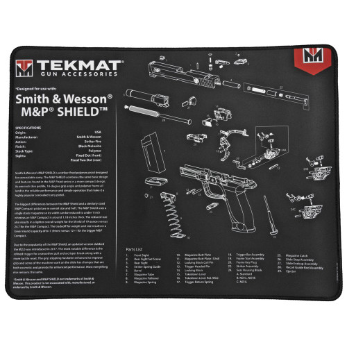 TekMat S&W M&P SHIELD - Mat, 15"x20"