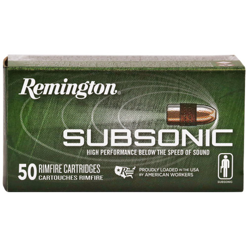 Remington Subsonic - 22 LR, 40Gr, Copper, 50-Round Box