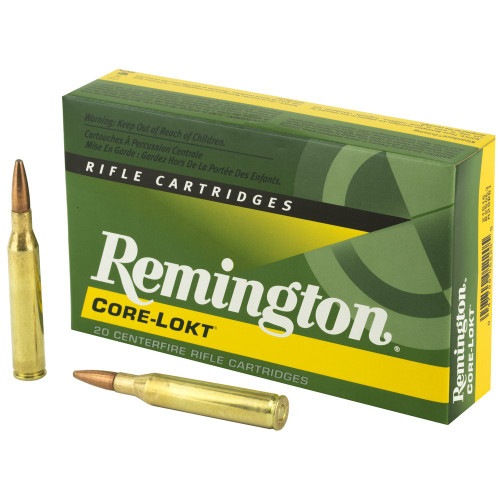 Remington Core Lokt - 25-06 Remington, 120Gr, Pointed Soft Point, 20-Round Box
