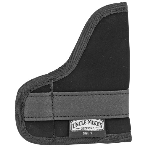 Uncle Mike's Inside Pocket - Pocket Holster, Small Automatic, Size 1, Ambidextrous, Black