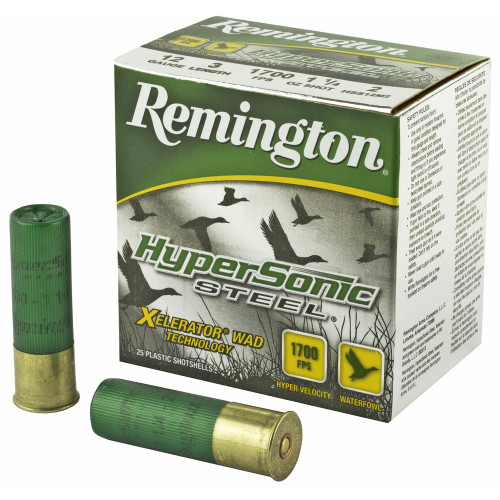 Remington Hypersonic - 12 Gauge 3", #2, Steel Shot, 25-Round Box