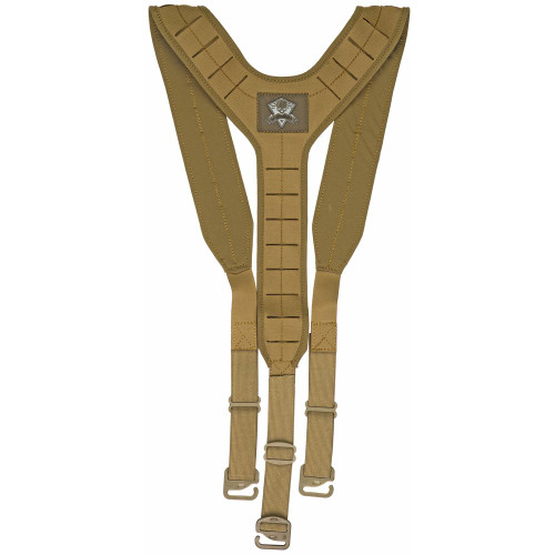 Grey Ghost Gear UGF 3 Point Suspenders - Harness, Coyote
