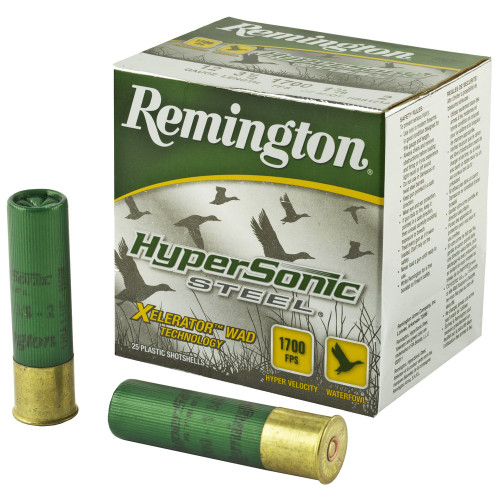Remington Hypersonic - 12 Gauge 3.5", #2, Steel Shot, 25-Round Box