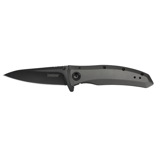 Kershaw GRID - Folding Knife/Assisted, Plain, 3.7", Black
