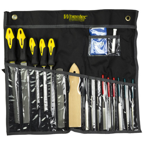 Wheeler Professional Gunsmithing File - Kit, Black
