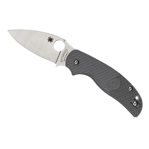 Spyderco Sage 5 - Folding Knife, Plain, 3", Gray, Silver