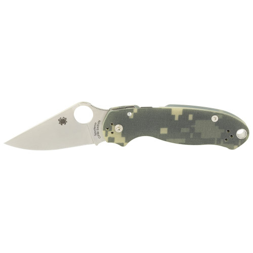 Spyderco Para 3 - Folding Knife, Plain, 2.93", Silver, CPM S45VN