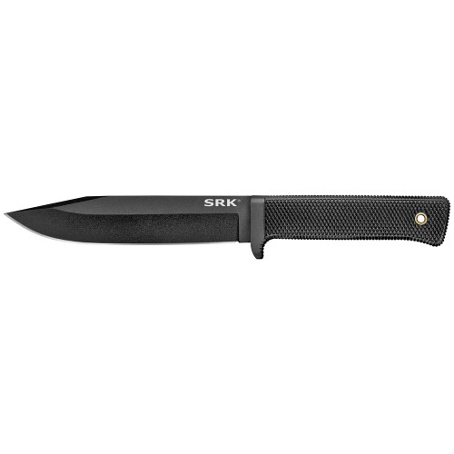 Cold Steel SRK (SK-5) - Fixed Blade Knife, Plain, 6", Black