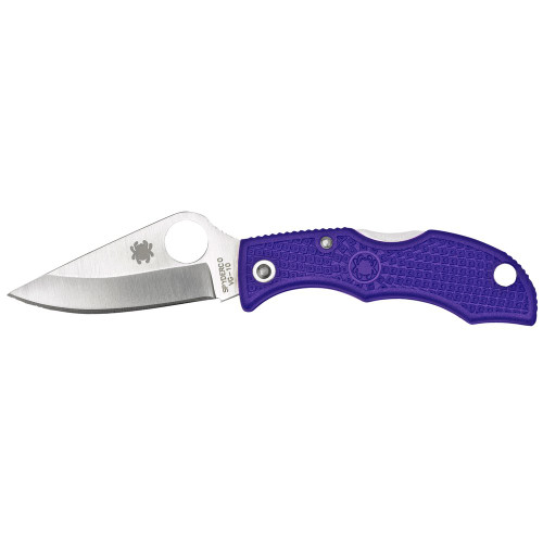 Spyderco Ladybug 3 - Folding Knife, Plain, 1.94", Silver, Clip Point