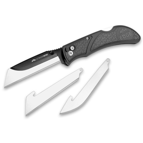 Outdoor Edge Razorwork - Folding Knife, Plain, 7.1", Black
