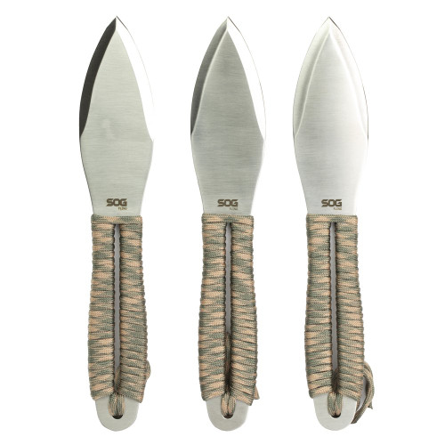 SOG Knives & Tools Fling - Fixed Blade Knife, Straight, 4.4", Silver