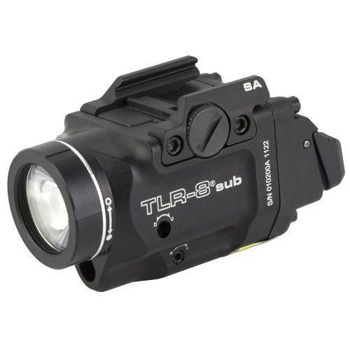 Streamlight TLR-8 - Weaponlight w/Laser, Black, White LED with Red Laser