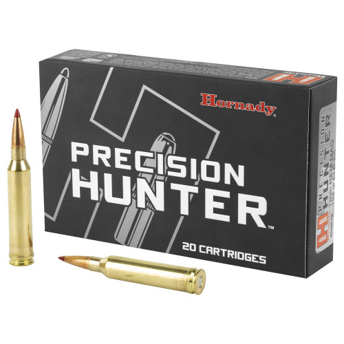 Hornady Precision Hunter - 7MM Remington Magnum, 162Gr, ELD-X, 20-Round Box