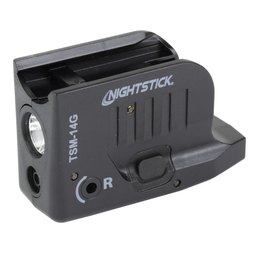 Nightstick, Subcompact Tactical Weapon-Mounted Light with Green Laser, Fits Glock 43/43X/48 MOS, 150 Lumens