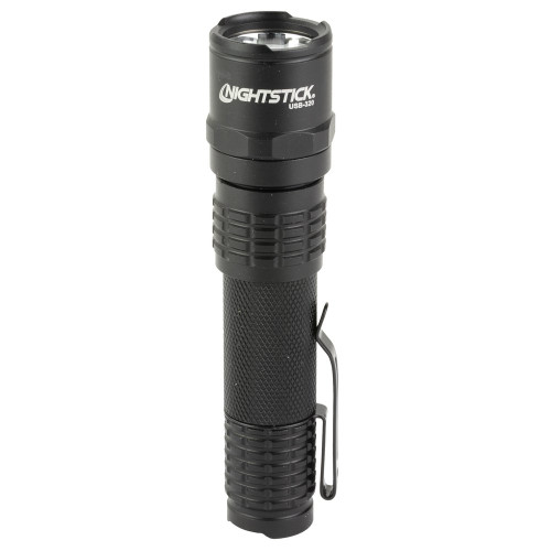 Nightstick, Rechargeable EDC Flashlight, 320 Lumens, 3,100 Candela, Black, 1.5 Hours of Runtime, IP-X7 Waterproof