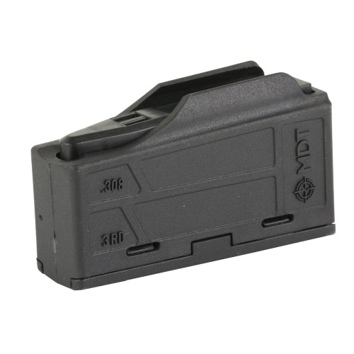 MDT Magazine, Polymer, 308 Winchester/6.5 Creedmoor, 3 Rounds, Black, Fits Short Action AICS Pattern