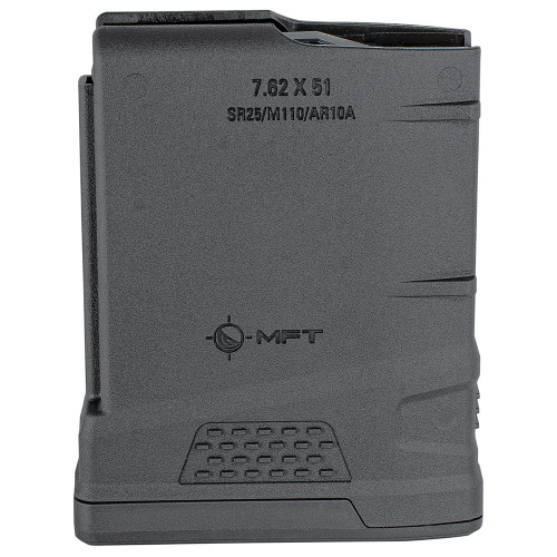 Mission First Tactical Magazine, 308 Winchester/7.62 NATO, Fits AR-10A/SR 25/M110, 10 Rounds, Black