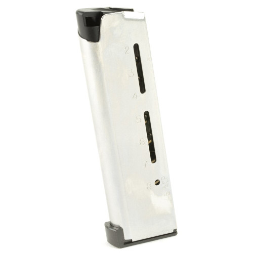 Wilson Combat Elite Tactical Magazine - 1911, 45 ACP, 8 Rounds, Silver, Fits 1911