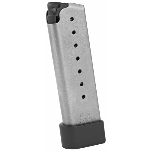 Kahr Arms Magazine, 9MM, 8 Rounds, Fits K9, with Grip Extension, Stainless