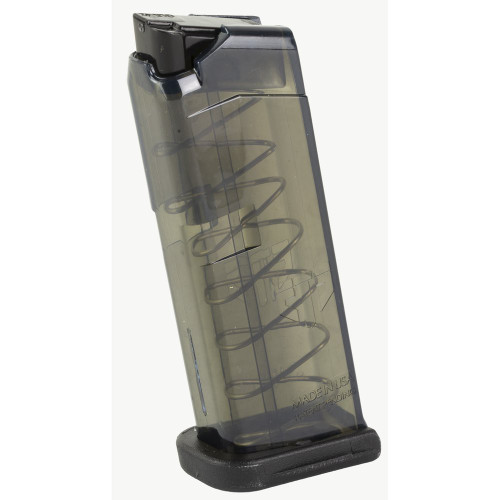 Elite Tactical Systems Group Magazine, 380 ACP, 7 Rounds, Fits Glock 42, Carbon Smoke