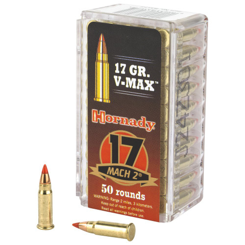 Hornady Varmint Express - 17 Hornady Mach 2, 17Gr, V-Max, 50-Round Box
