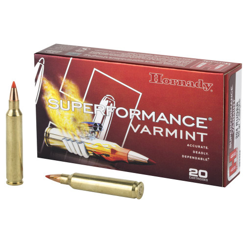 Hornady Superformance Varmint - 204 Ruger, 40Gr, V-Max, 20-Round Box