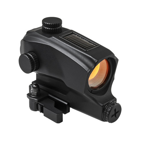 NcSTAR SPD Solar Reflex Sight - 1X, 30mm, Red Dot, Black