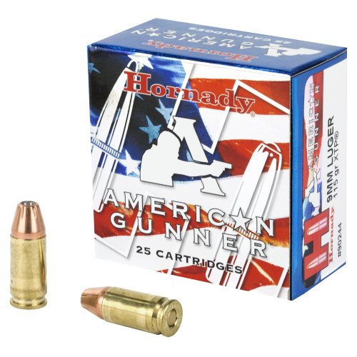 Hornady American Gunner - 9MM, 115Gr, XTP, 25-Round Box
