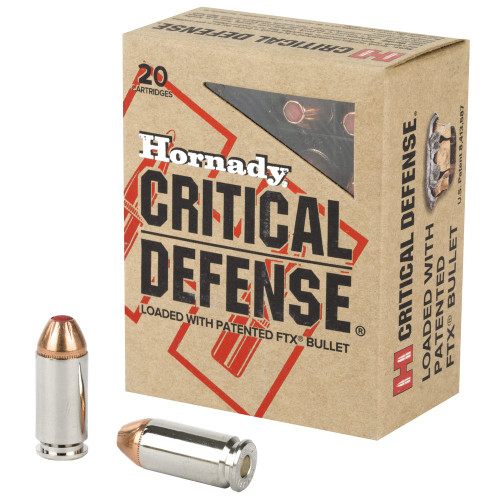 Hornady Critical Defense - 40 S&W, 165Gr, FlexTip, 20-Round Box