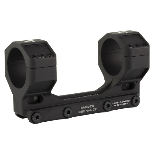 Badger Ordnance Condition One Max - Mount, Picatinny, 34mm, Black, 1.54" Height, 20 MOA