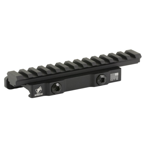American Defense Mfg. AD-1700 - Riser, Picatinny, Black, Quick Detach Riser Mount