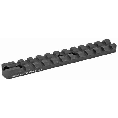 Midwest Industries Picatinny Rail, 5" Length, Aluminum, Black Finish, Fits Marlin 1894, Henry 38/357, 44 Mag