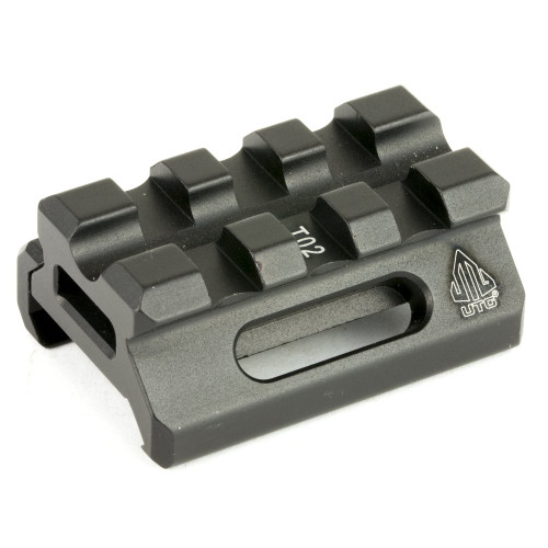 Leapers, Inc. - UTG Super Slim Picatinny Riser Mount, 1/2" Height, 3 Slots. Black Finish