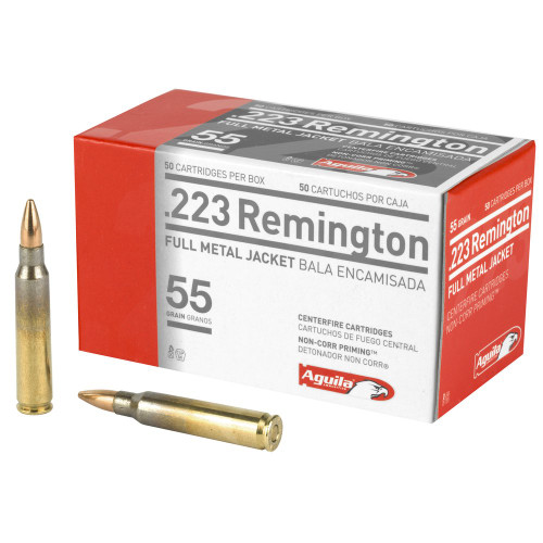 Aguila Ammunition Rifle - 223 Remington, 55Gr, Full Metal Jacket, 50-Round Box