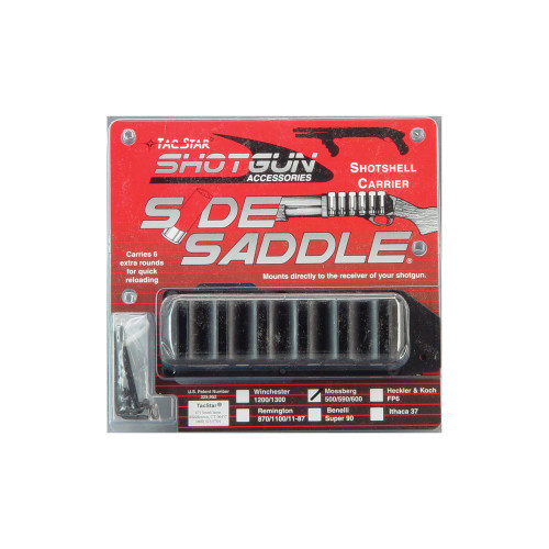 TacStar Side Saddle, Fits 12 Gauge 6 Rounds Mossberg 500/590, Black