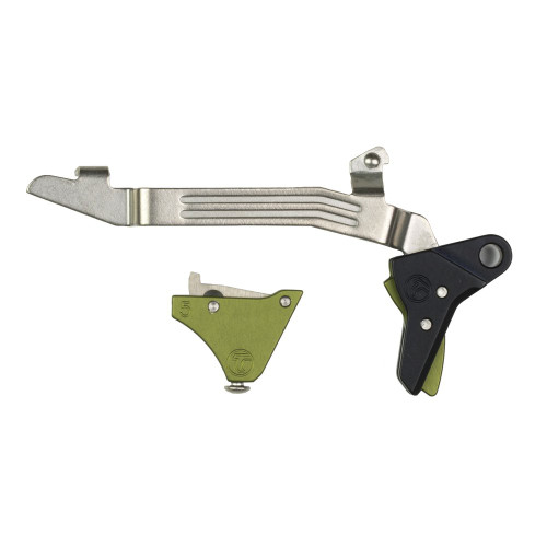 Timney Triggers Alpha Competition - Trigger, Green, Anodized Finish, Fits GLOCK Gen 5 - G17