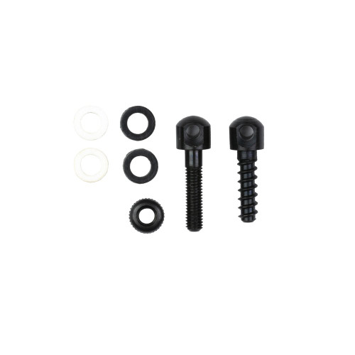 GrovTec, Swivel Studs, Black Oxide Finish, Black, Includes (1) 7/8" Machine Screw Stud and Nut, (1) 3/4" Wood Screw Stud