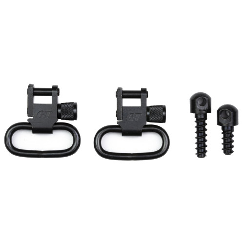 GrovTec, Wood Screw Forend Locking Swivel Set, Black Oxide Finish, Black