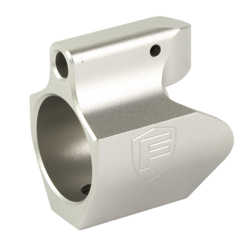Fortis Manufacturing, Inc. Gas Block, Silver, Stainless, Fits .750 Barrels