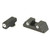 AmeriGlo Classic - Sight, Fits Glock 42/43, Green, White Outline