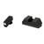 AmeriGlo Optic Compatible Sets for Gloc - Sight, Fits Glock 48/43X, Green, White Outline