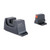 Trijicon Suppressor/Optic Height - Night Sight, S&W M&P C.O.R.E./M2.0 Optics Ready, Orange, Night Sights, Orange Front with Metal Rear & Green Lamps
