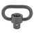 GrovTec Heavy Duty Push Button 1.25" Swivel, Black Nitride, Single