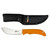 AccuSharp Butcher Knife - Fixed Blade Knife, Plain, Orange